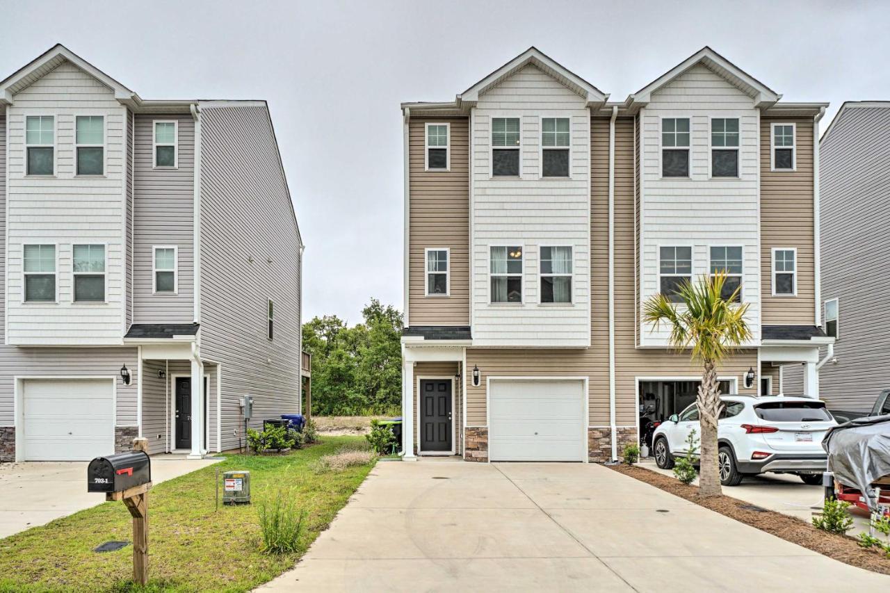 Modern Coastal Condo With Patio 1 Mi To Beaches! Carolina Beach Exteriör bild
